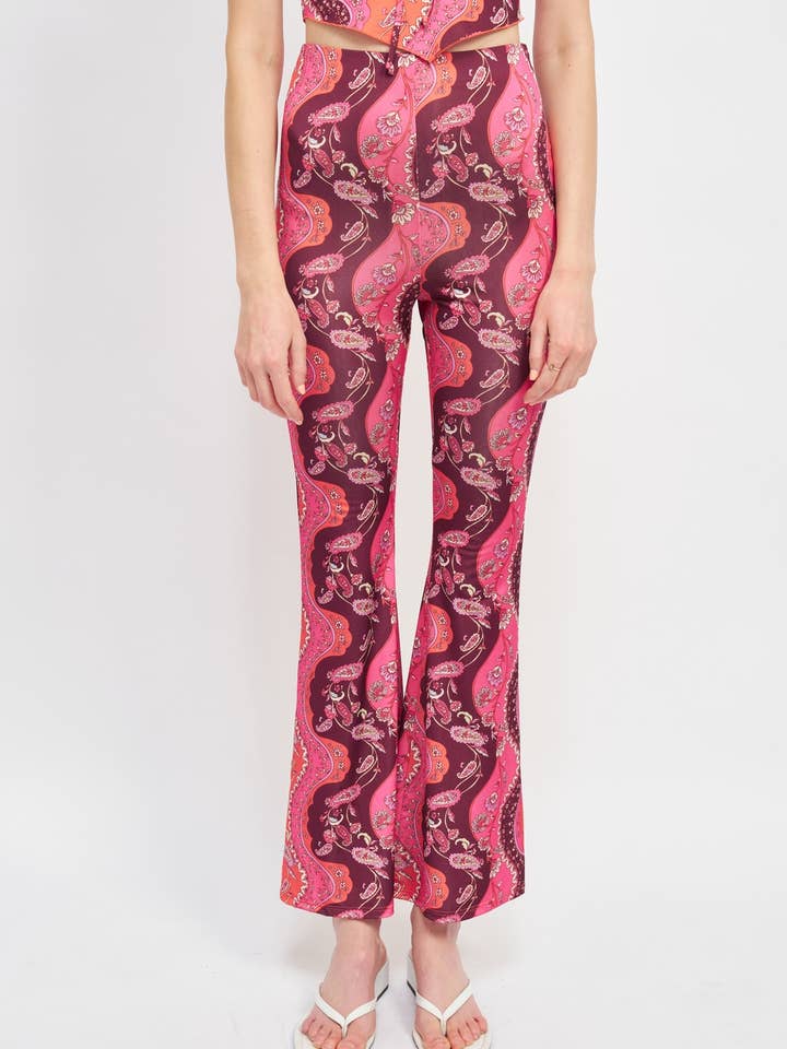 HIGH RISE BROEK MET PRINT voor wholesale door Emory Park