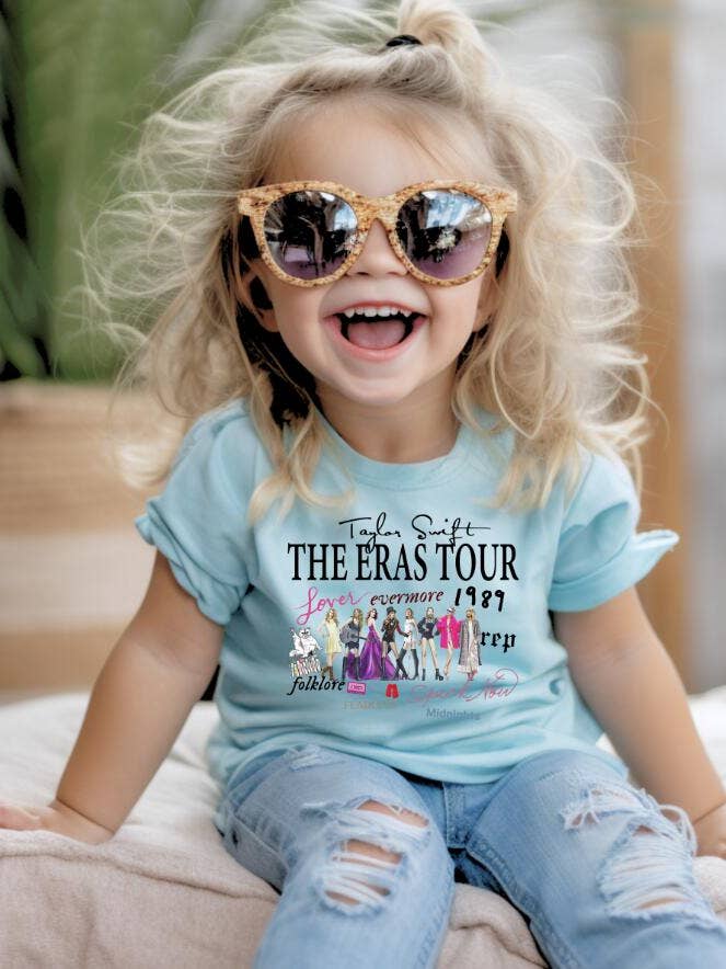 Little Trendy - Wholesale Screen Printed T-Shirt - Kids - TS Taylor swift Inspired print T-shirt girls swiftie top