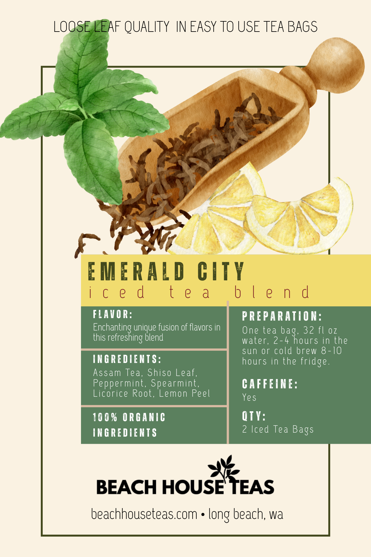 Beach House Teas - Venta al por mayor Té helado - Paquetes de Té Helado para Llevar23