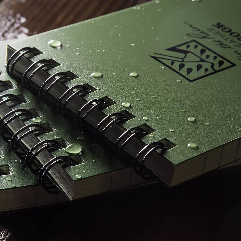 Rite in the Rain - Wholesale Notebook - Rite in the Rain 3" x 5" Top Spiral Notebook, Green3
