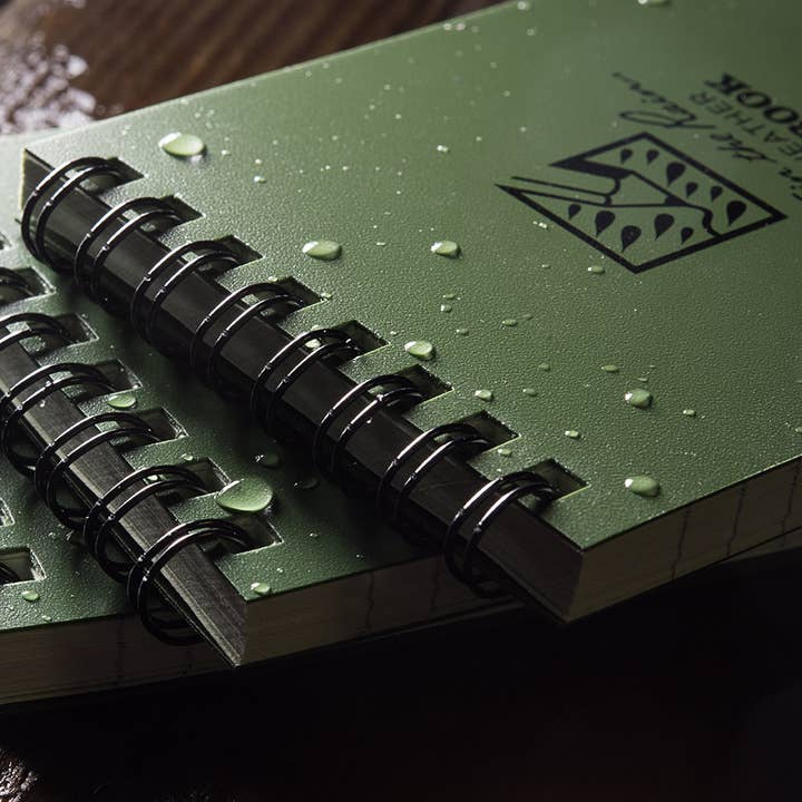 Rite in the Rain - Wholesale Notebook - Rite in the Rain 3" x 5" Top Spiral Notebook, Green3