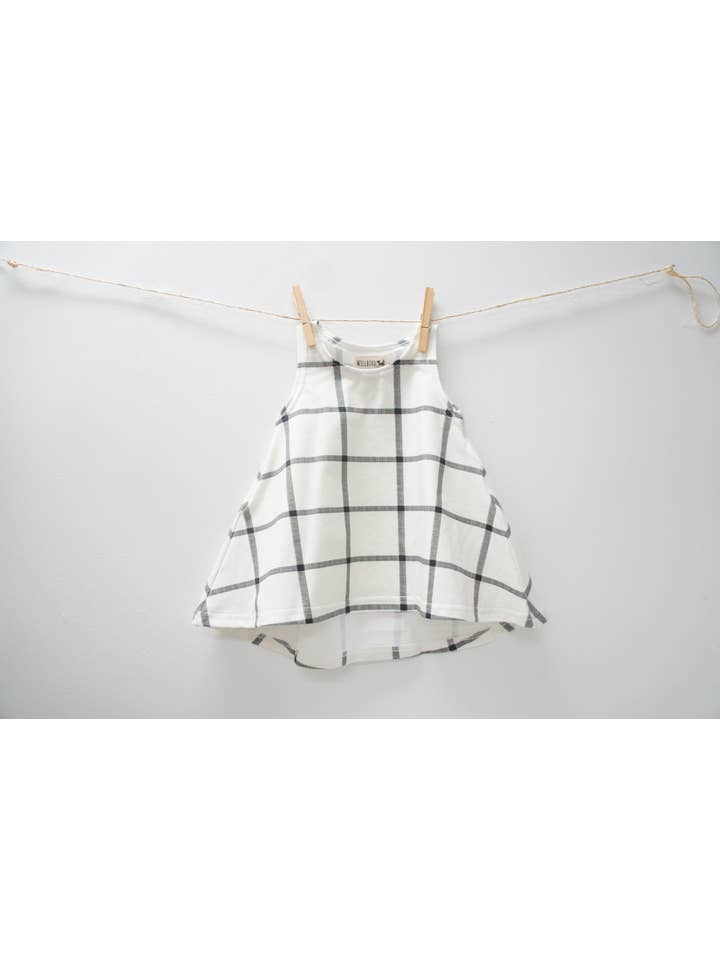 Willbirdbaby - Wholesale Dress - Kids - Dress- Baby/toddler/kids  Chickadee Swing Dress, mod check