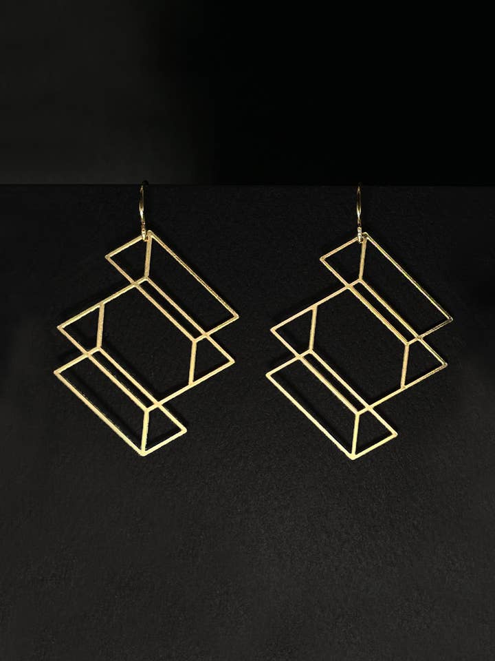 Oorbellen met drie vliegtuigen voor wholesale door Angular Moment