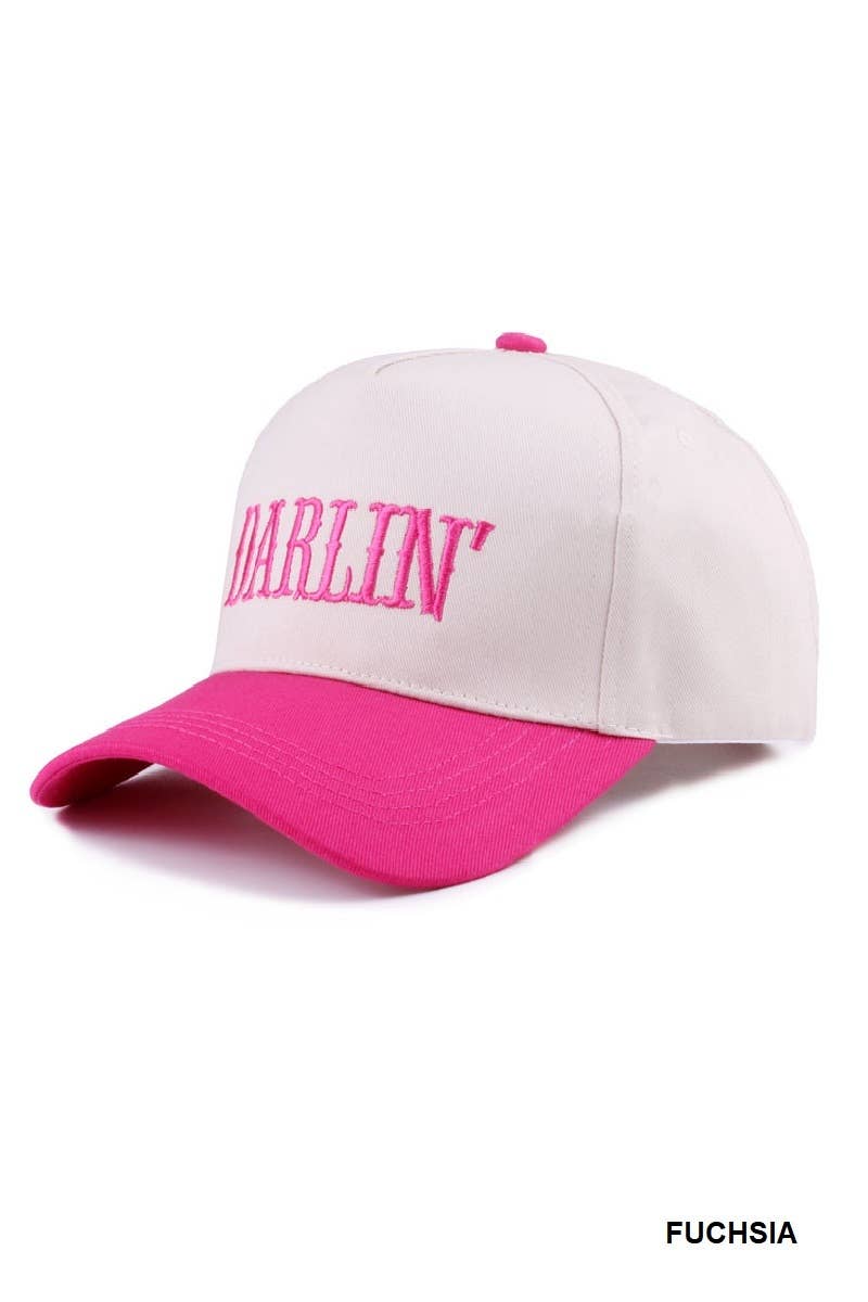 Vanilla Monkey - Wholesale Baseball Cap - Women's - Darlin' Embroidered Two-tone Canvas Cotton Cap2