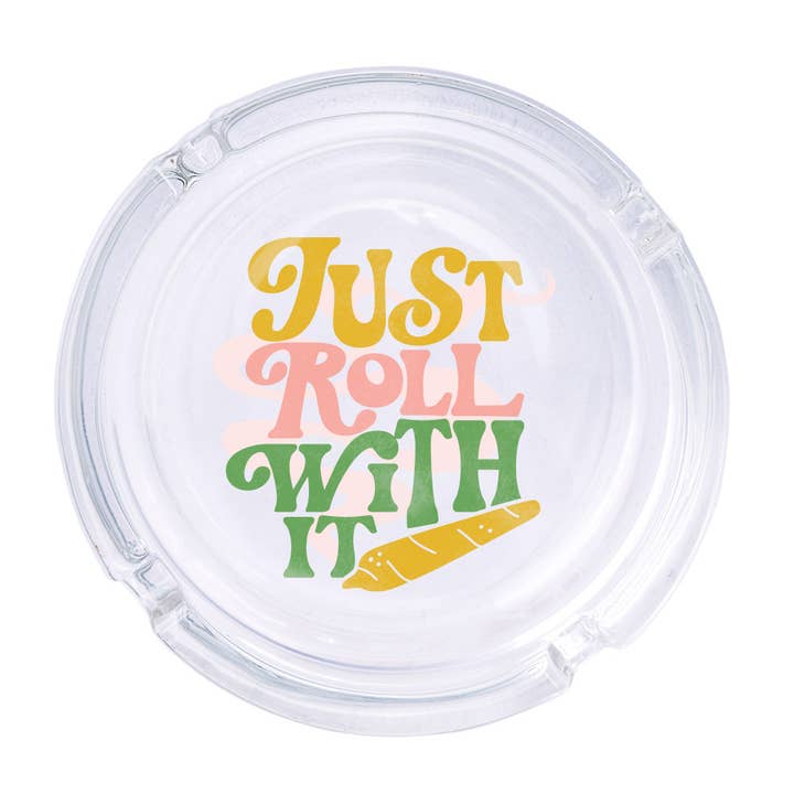 femfetti - Wholesale Ashtray - Just Roll With It Glass Ashtray