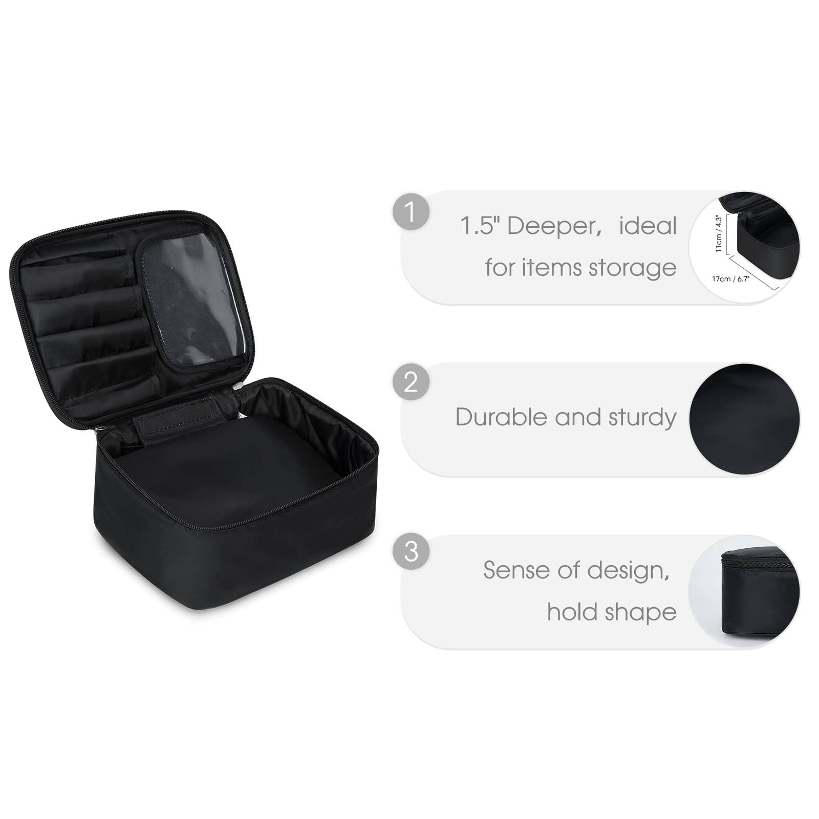 wandf - Vente Trousses de maquillage/cosmétique - Trousse à cosmétiques Narwey NW5122, trousse de maquillage de voyage40