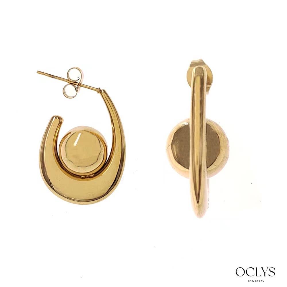 Oclys - Wholesale Dangle Earrings - Isis stainless steel ball drop earrings0
