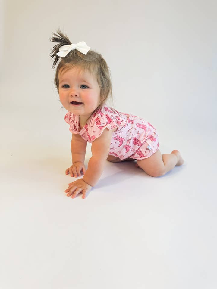 Cowgirl Boots & Bows - Flutter Bubble (Discontinued) for wholesale by Goosies