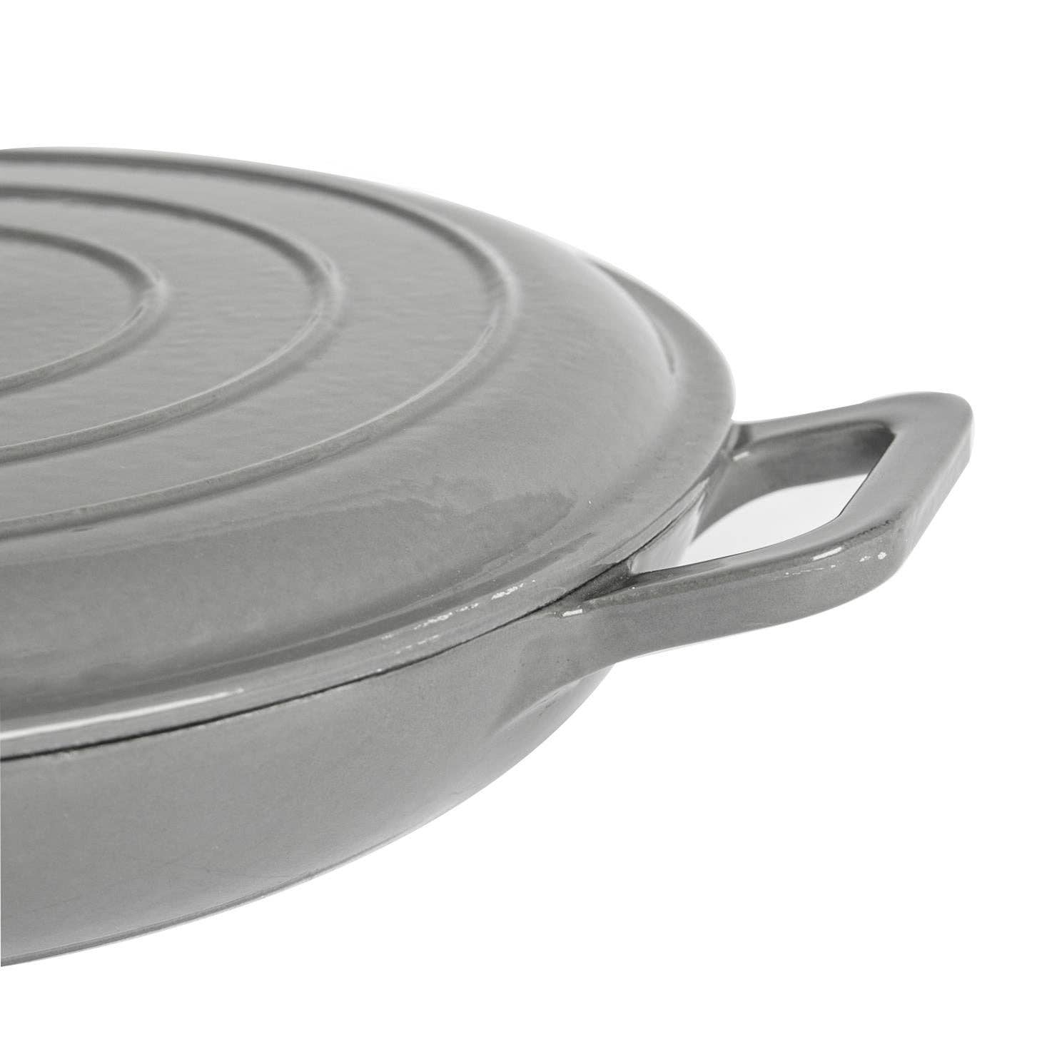 Rinkit Ltd - Wholesale Cooking Pot - Argon Tableware Cast Iron Casserole Dish - 2.9L - Slate Grey6