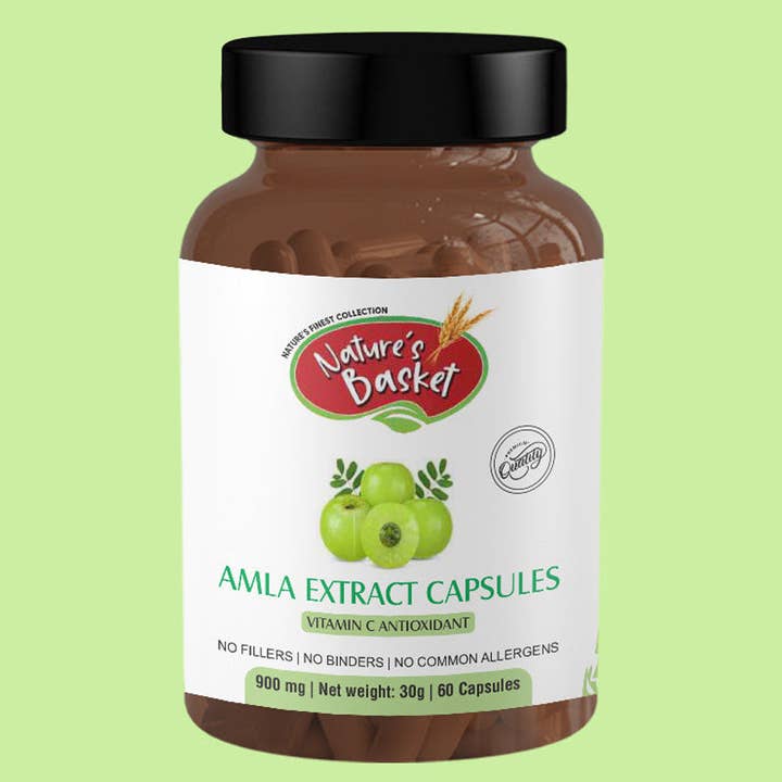 Natures Basket - Wholesale Oral Supplement/Vitamin - Nature's Basket Amla (Gooseberry) Extract 900mg 60 Capsules
