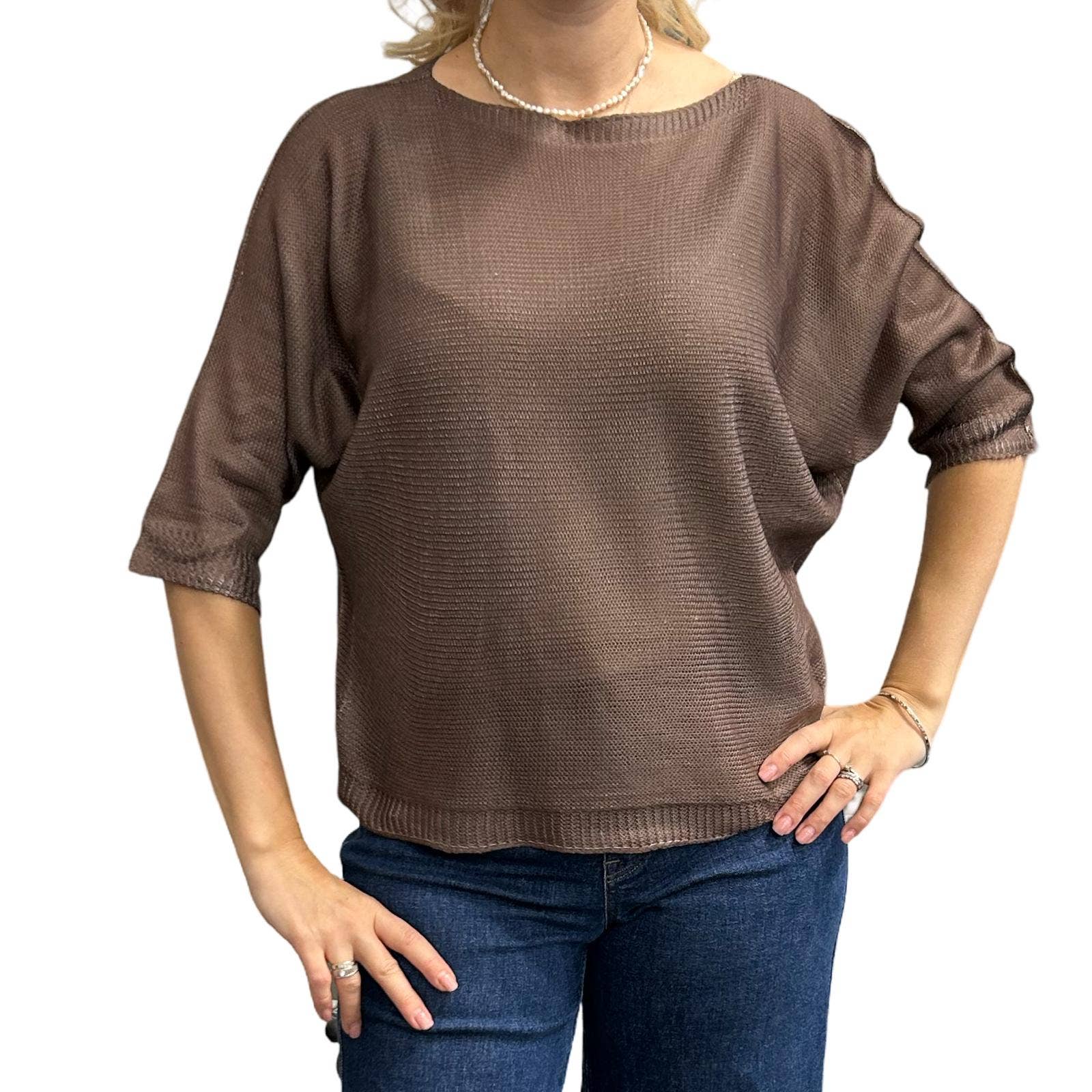 CENTO UNO ITALY - Wholesale Knit Top - Women's - Woman's viscose top MF-13