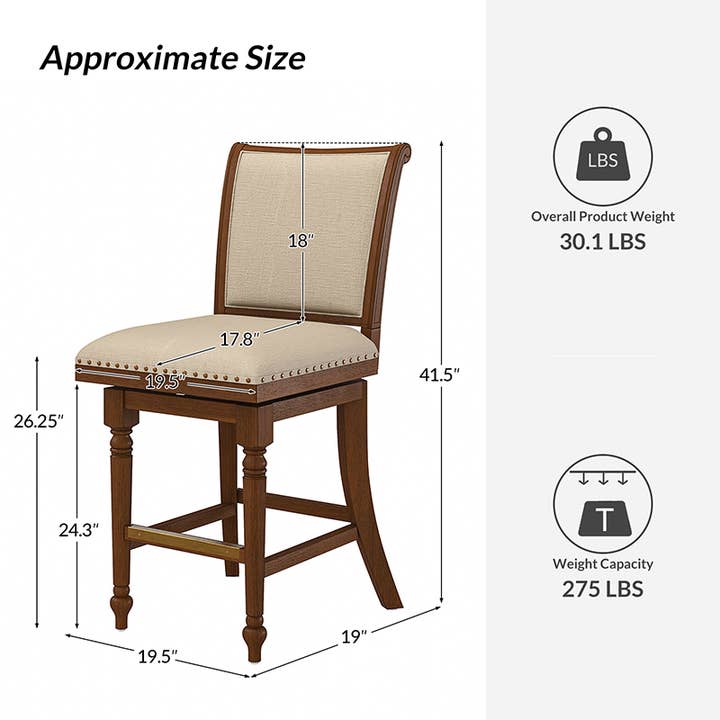 Karat Home - Wholesale Stool - Rodolphe Bar Stool3