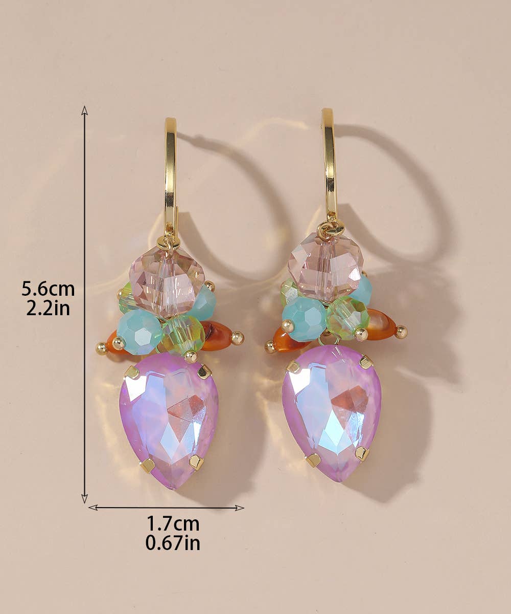 Blossom bijoux - Vendita all'ingrosso Orecchini pendenti - Orecchini a perno fantasia in metallo dorato 25PEBOL0104