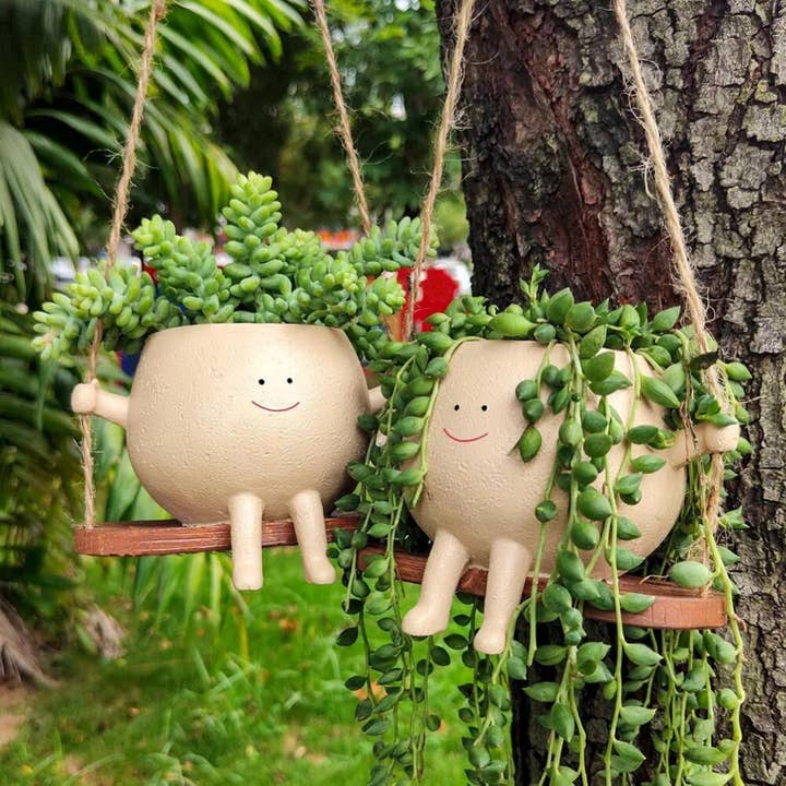 Moderny - Wholesale Hanging Planter - Smiley Face Hanging Planter3