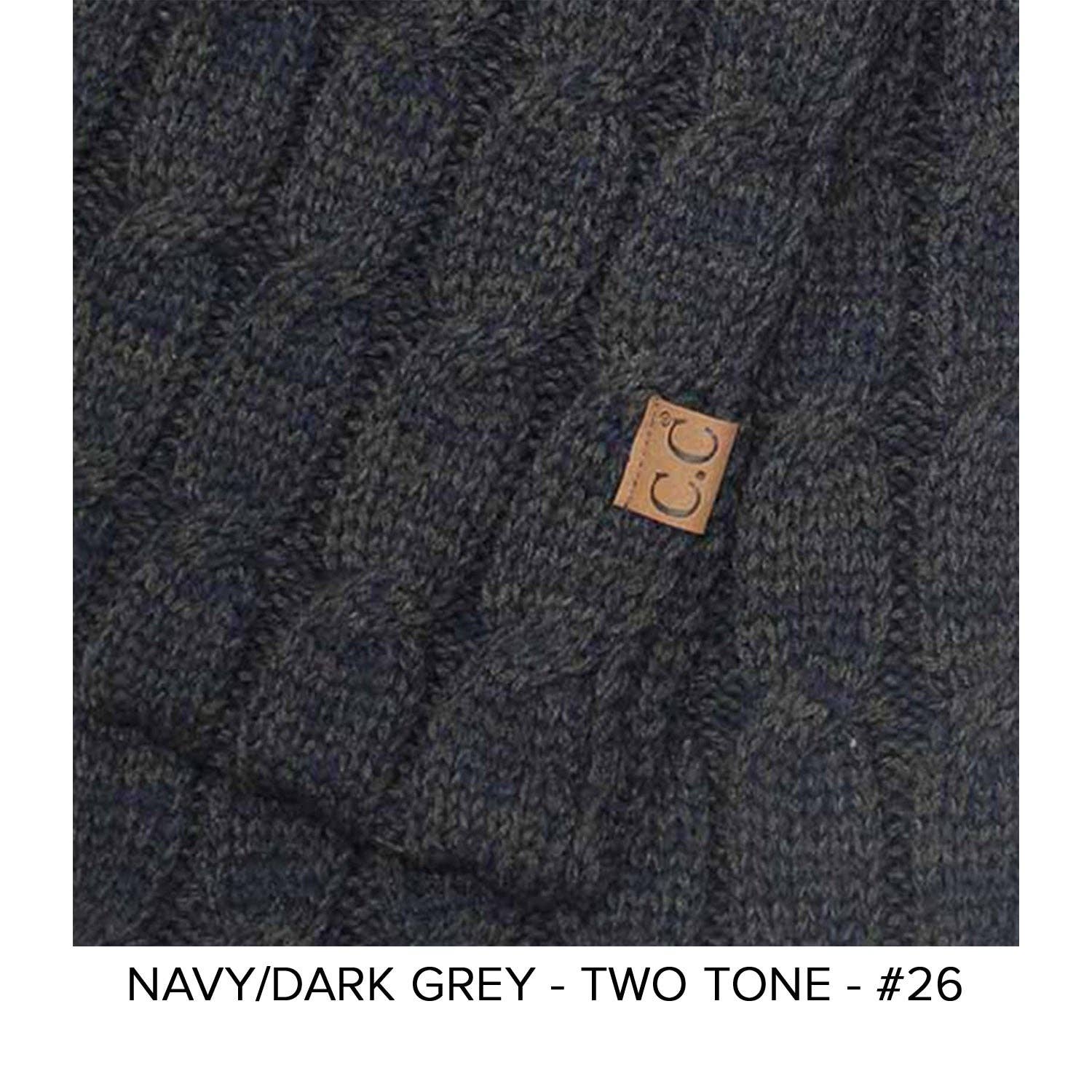 Truly Contagious - Wholesale Gloves - Women's - CC Beanie Wholesale 2-Tone Touchscreen Women's Gloves G-80015