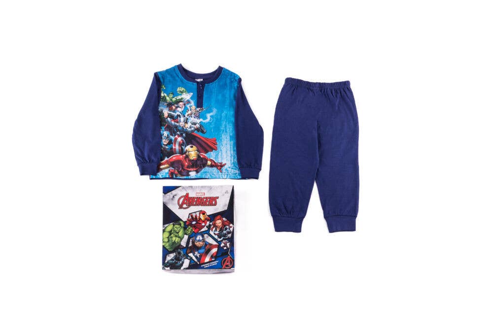 Evidence - Vente Haut et bas de pyjama – enfant - Pyjama long et fin en coton pour enfants motif Avengers0
