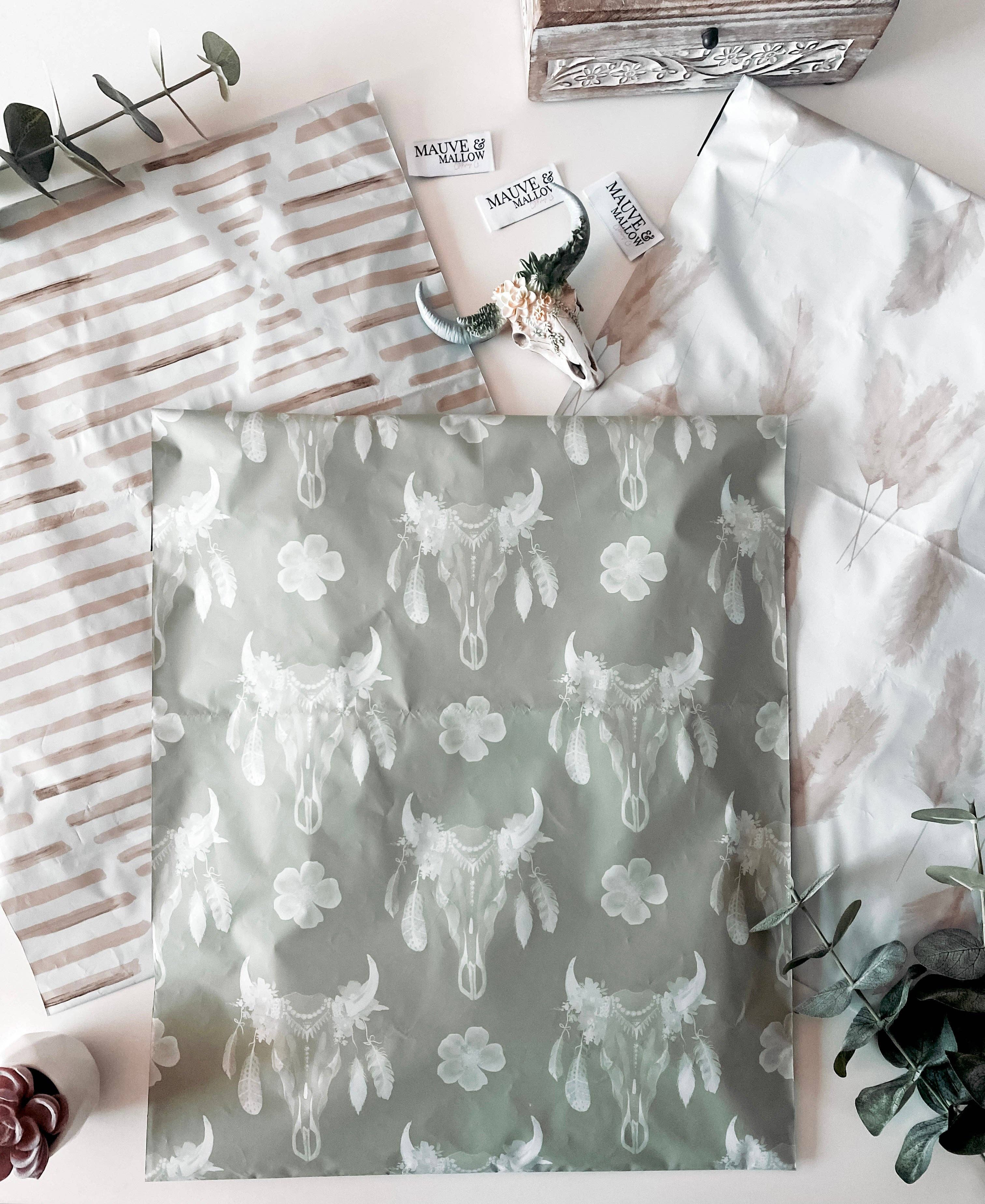 Mauve and Mallow Clothing Co - Wholesale Envelopes - Neutral Earth Toned Bohemian Poly Mailers5