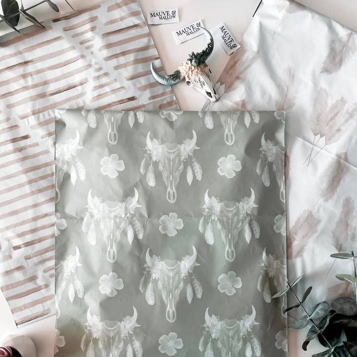 Mauve and Mallow Clothing Co - Wholesale Envelopes - Neutral Earth Toned Bohemian Poly Mailers5