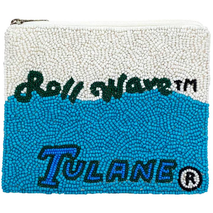 ROLL WAVE TULANE BEADED POUCH for wholesale by Pizzazz, Inc.