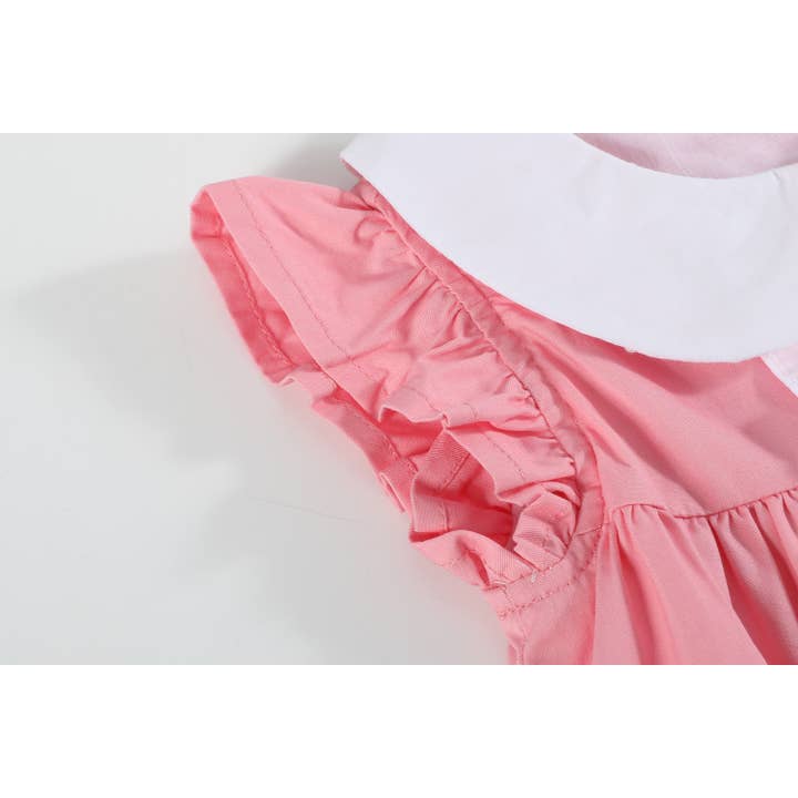 Lil Cactus – wholesale Dress – Kids – Pink and Red Heart Vatine's Ruffle Dress5