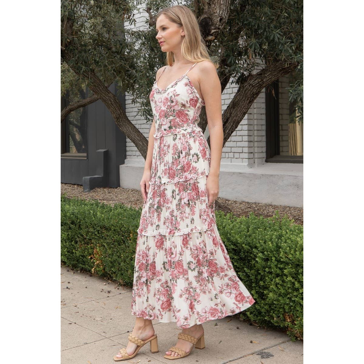 Verte - Wholesale Dress - Women's - FLORAL MAXI DRESS_5D2595