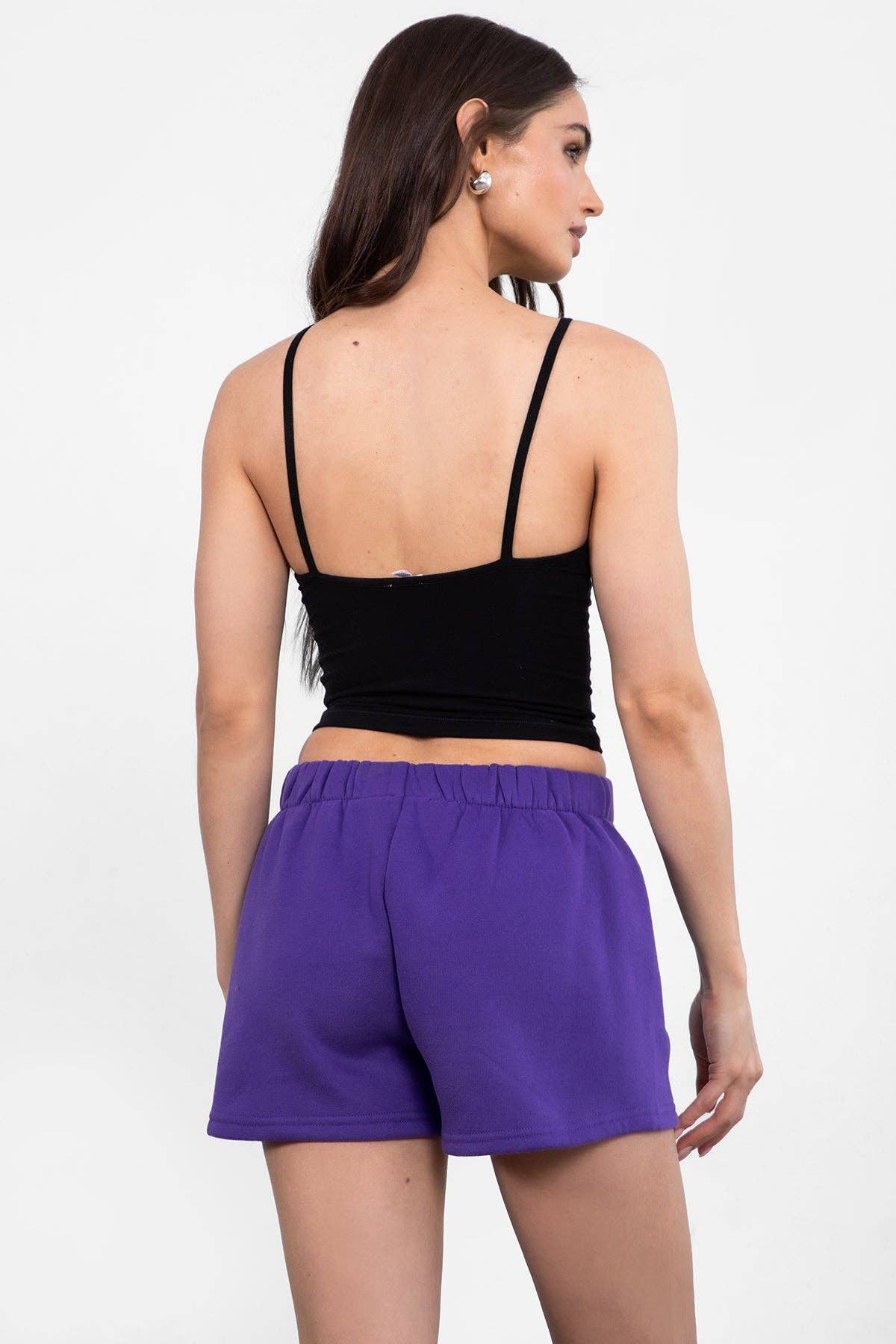 TICTOC - Wholesale Lounge Shorts - Women's - MOMO Plush Fleece Lounge High Waist Fleece Shorts53