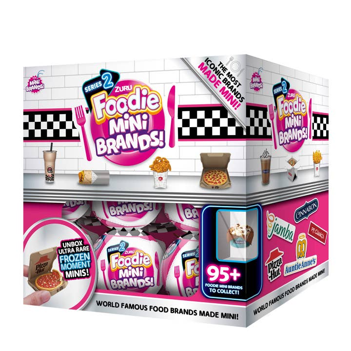 The Zoofy Group , LLC - Wholesale Toy Set - Kids - ZURU 5 SURPRISE-FOODIE MINI BRANDS -SERIES 2 -18 PC PDQ