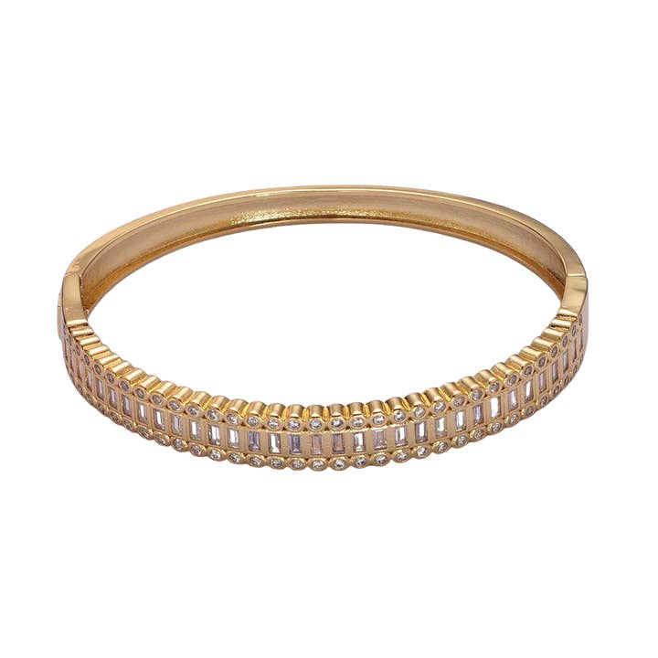 Classique CZ Bracelet Baguette BA-21WA953 pour la vente par Simply Jewels