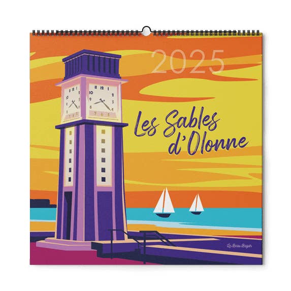 Kalender 2025 LES SABLES D'OLONNE for engroshandel hos Le Beau Bazar