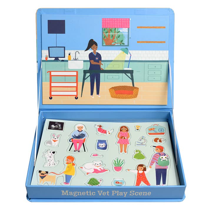 Rex B2B - Europe - Wholesale Toy Set - Kids - Magnetic vet play scene set (75 pieces)1