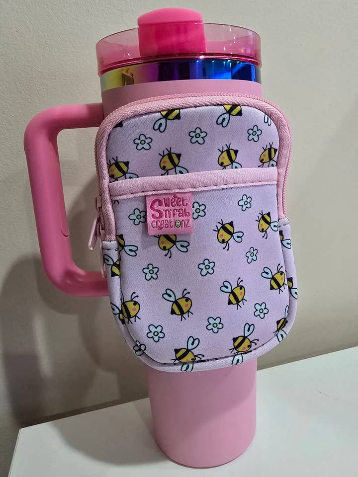 Tumbler Pouch- Bumble Bee for wholesale by Sweet 'n' Fab Creationz