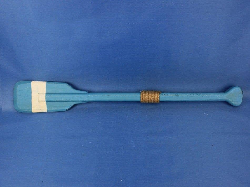 Hampton Nautical - Vente Décoration murale - Aviron de bateau à rames carré décoratif Barton avec crochets 24 po2