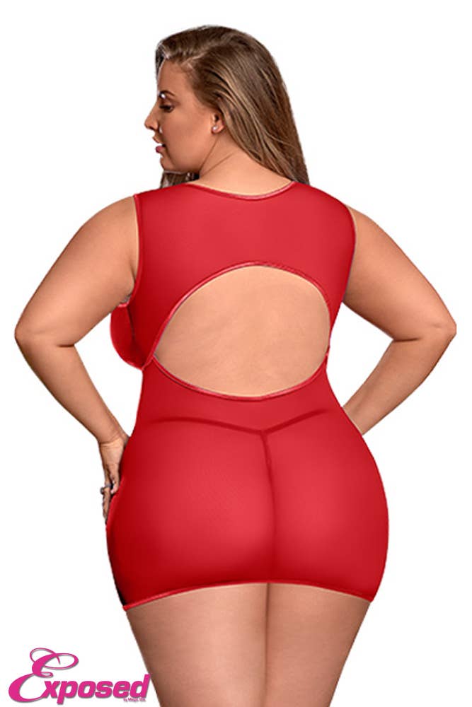 Exposed - Vendita all'ingrosso Completino intimo - Donna - Abito underboob e perizoma senza cavallo11