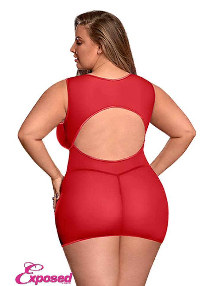 Exposed - Vendita all'ingrosso Completino intimo - Donna - Abito underboob e perizoma senza cavallo11