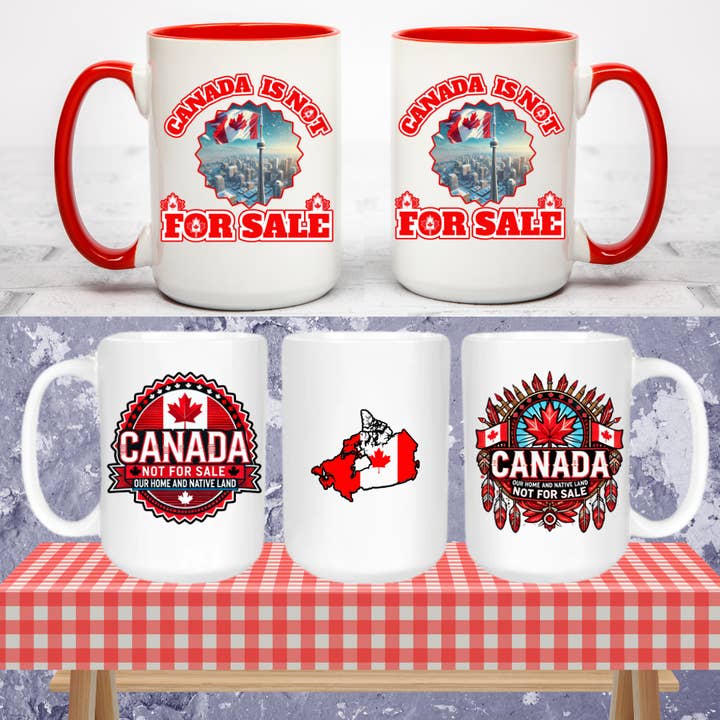 Caneca de Cerâmica "O Canadá Não Está à Venda" 11oz e 15oz por atacado de Worldwide Souvenir Mart