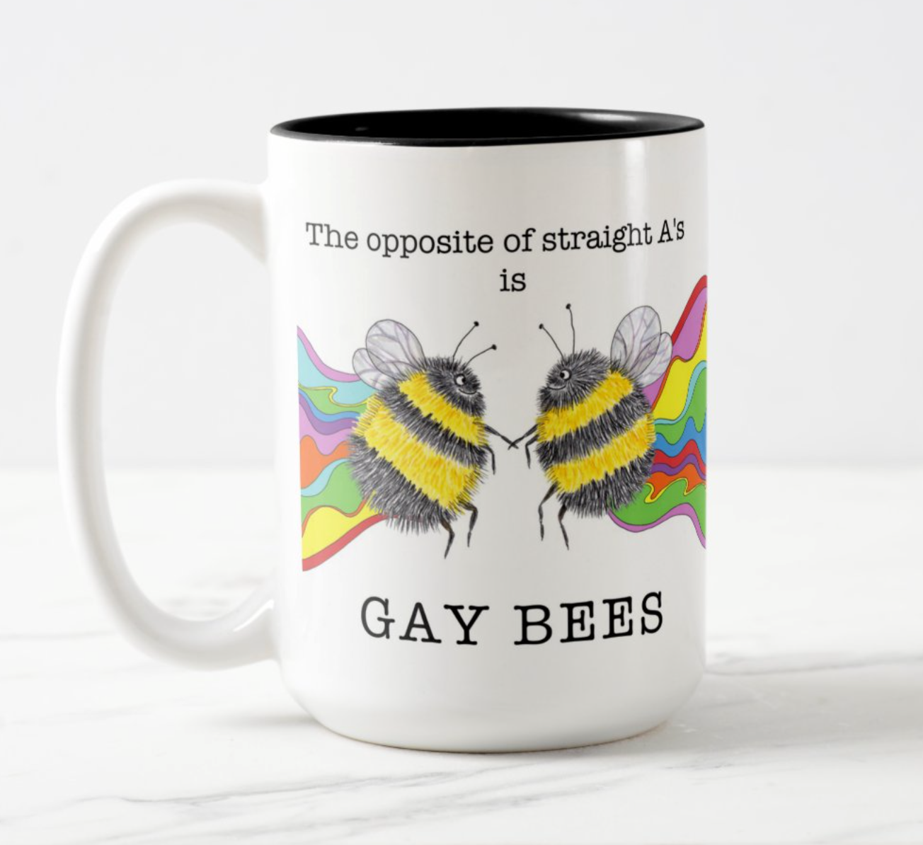 Lemon Zesty - Vendita all'ingrosso Tazza - Tazza «The Opposite of Straight A's Is Gay Bees»3