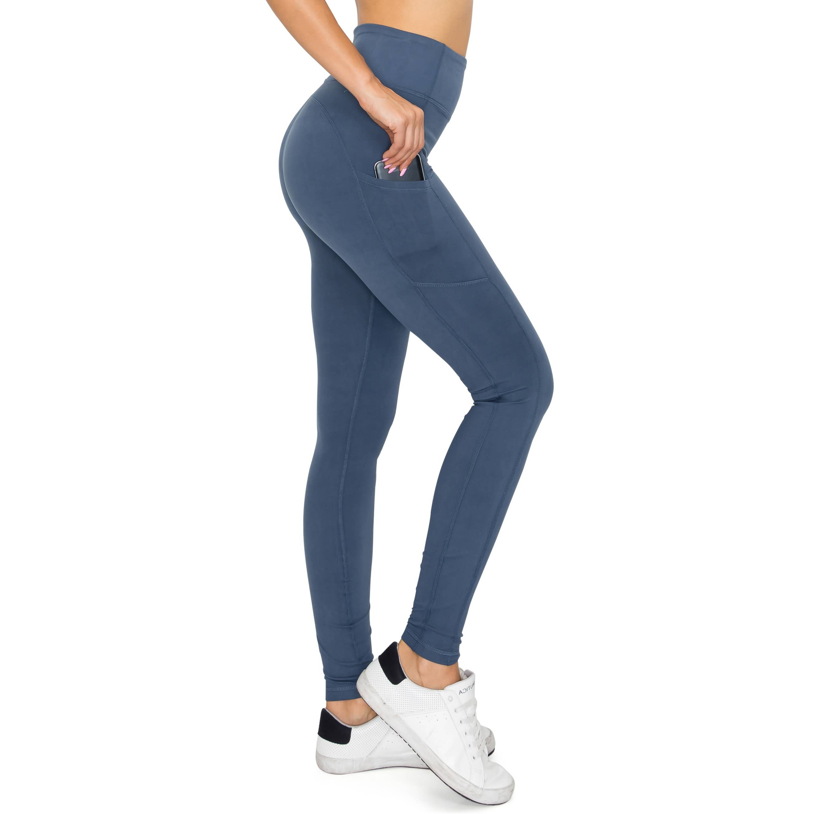 Leggings Depot - Venta al por mayor Leggings deportivos/cómodos - Mujer -  Leggins deportivos de cintura alta - Bolsillos laterales9