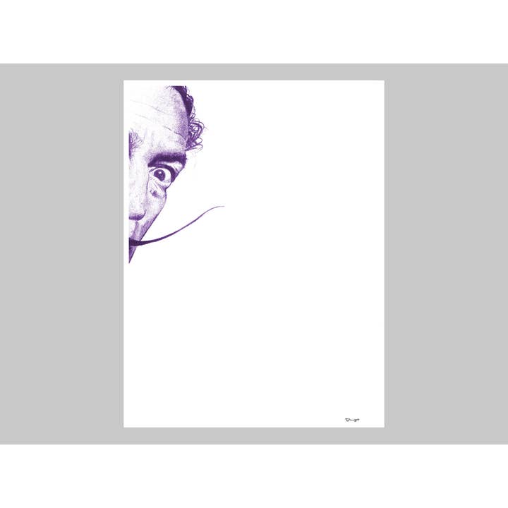 Portrait contemporain de Salvador Dali - Un SQ5552011 pour la vente par Art of Pringo