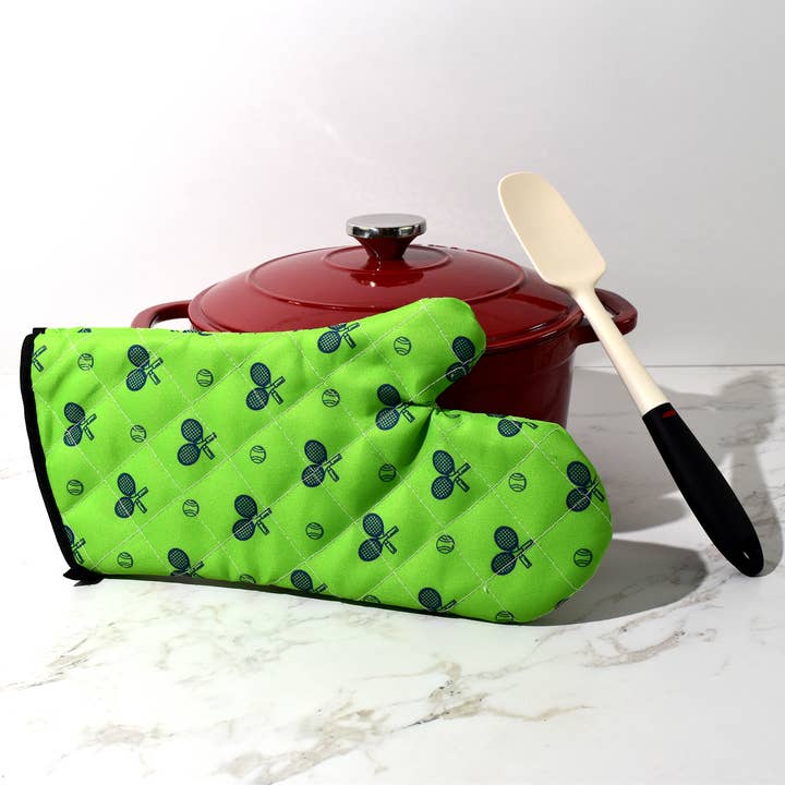 Racquet Inc – wholesale Oven mitt/pot holder – Tennis Oven Mitt - Grass Court Green