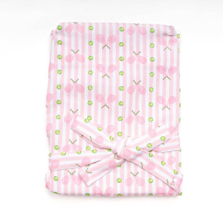 8 Oak Lane - Wholesale Apron - Pink Tennis Stripe Apron2