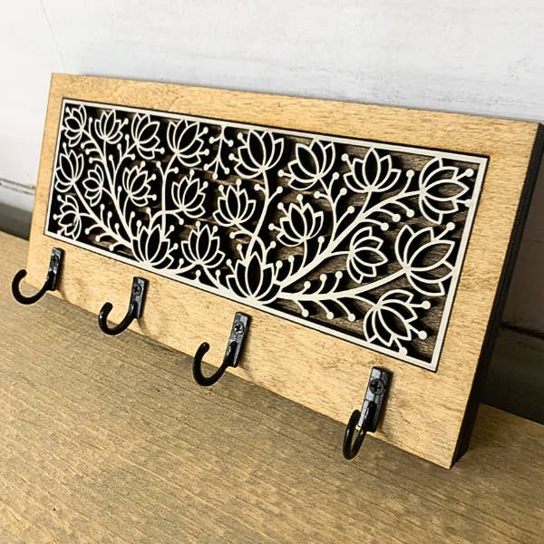 Decorative Key Hanger - Flowers for wholesale by Plums & Roses