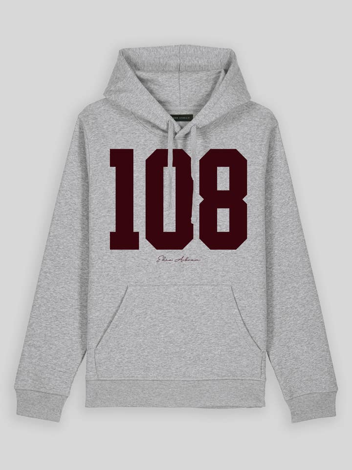 Sweat à capuche biologique 108 Premium pour la vente par Eden Ashram