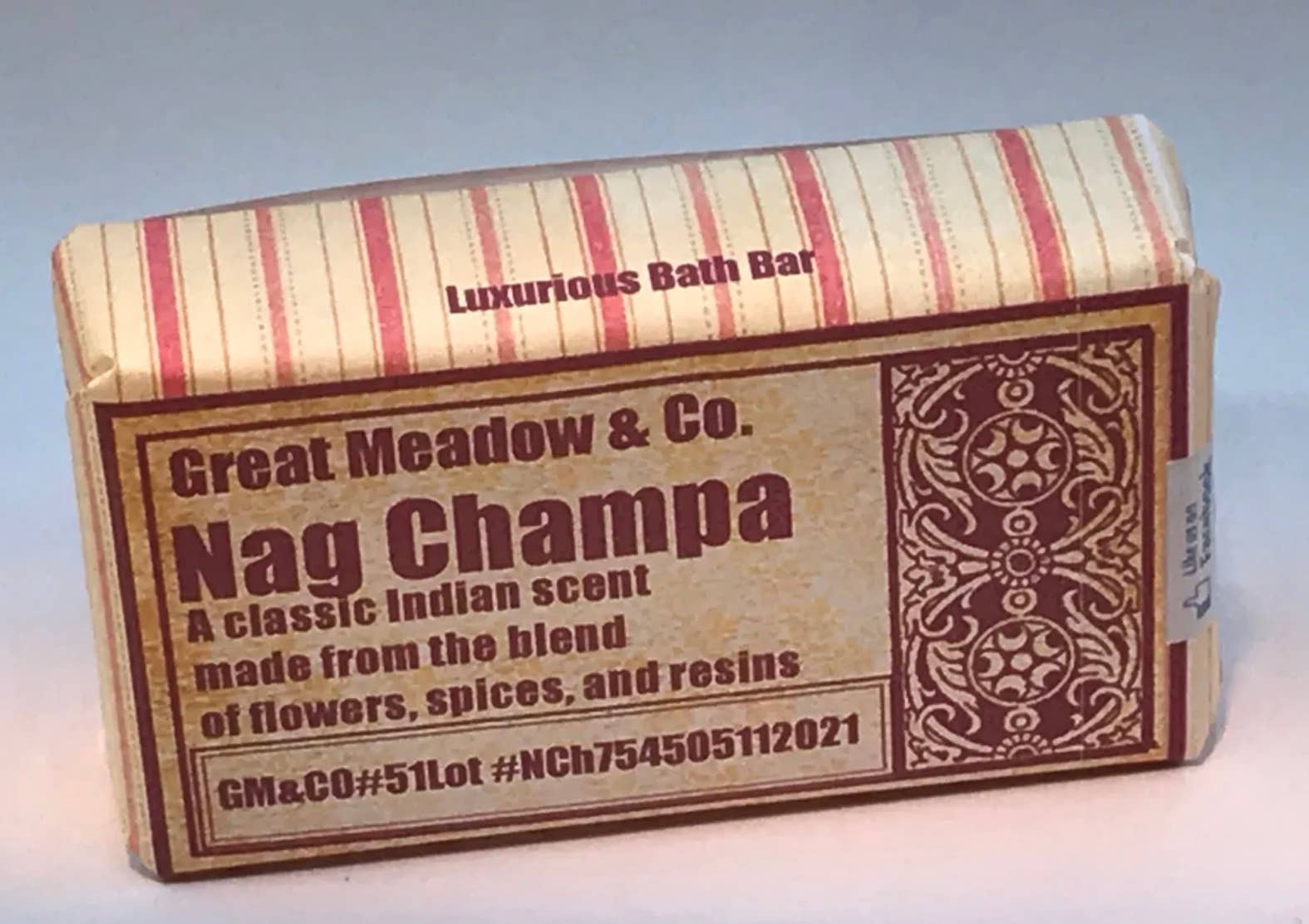 Great Meadow & Co – wholesale Bar Soap – Nag Champa luxurious Imperial Bath&Shower Bar2