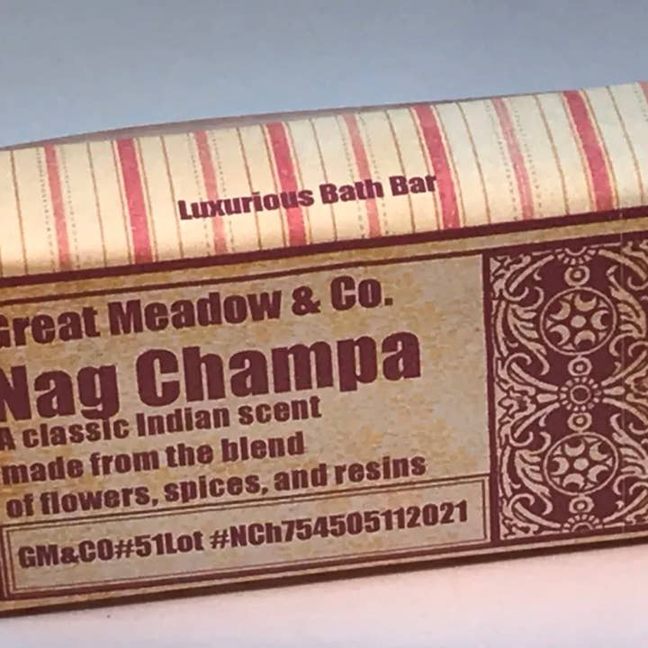 Great Meadow & Co - Wholesale Bar Soap - Nag Champa luxurious Imperial Bath&Shower Bar2