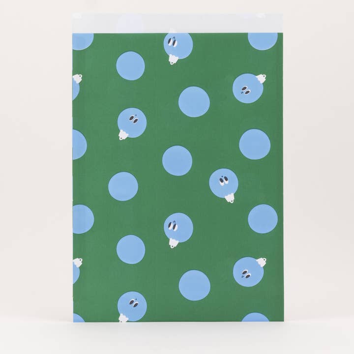 XL sacchetti di carta Peek-a-Boo Baubles (Natale) per la vendita all'ingrosso da parte di liebevoll verpackt