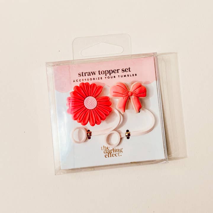 The Darling Effect - Wholesale Drinking Straw - Straw Topper Set-Bubblegum