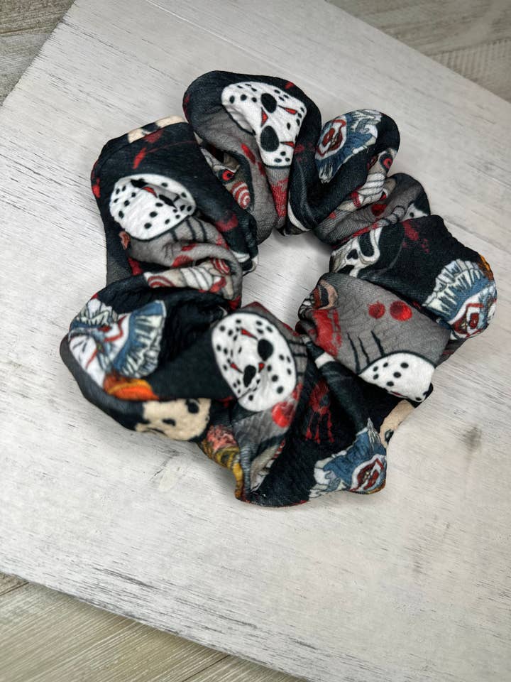 Friday The 13th Large Scrunchie for wholesale by Valley Girl Co.