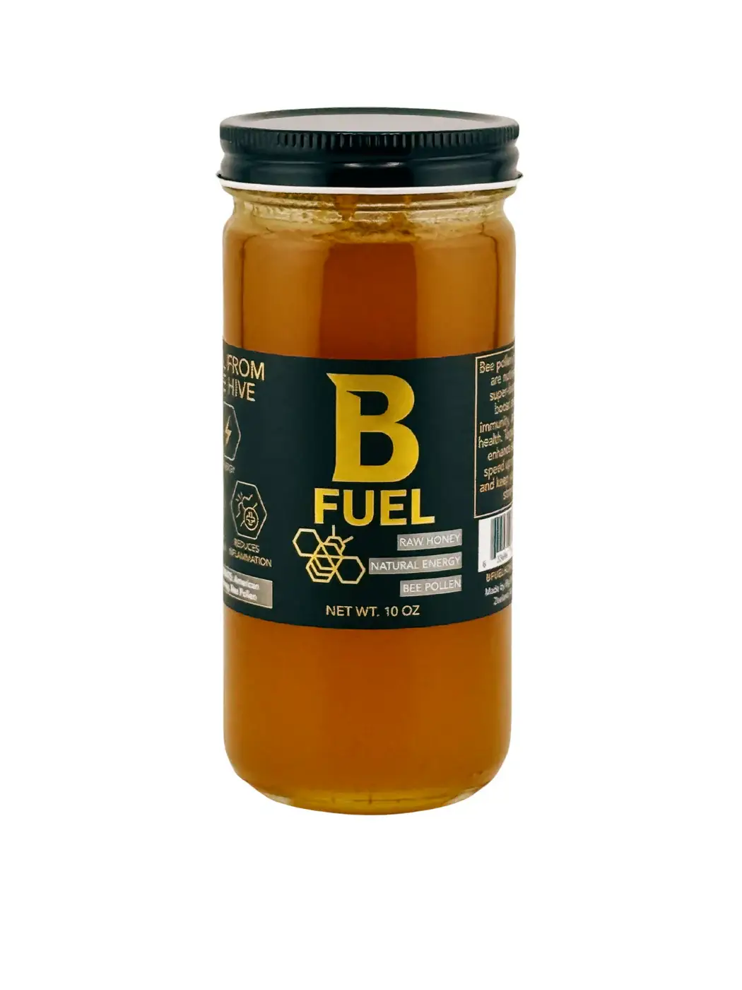 Big Bear Honey - Wholesale Honey - B Fuel 10oz - 10 oz Jar0