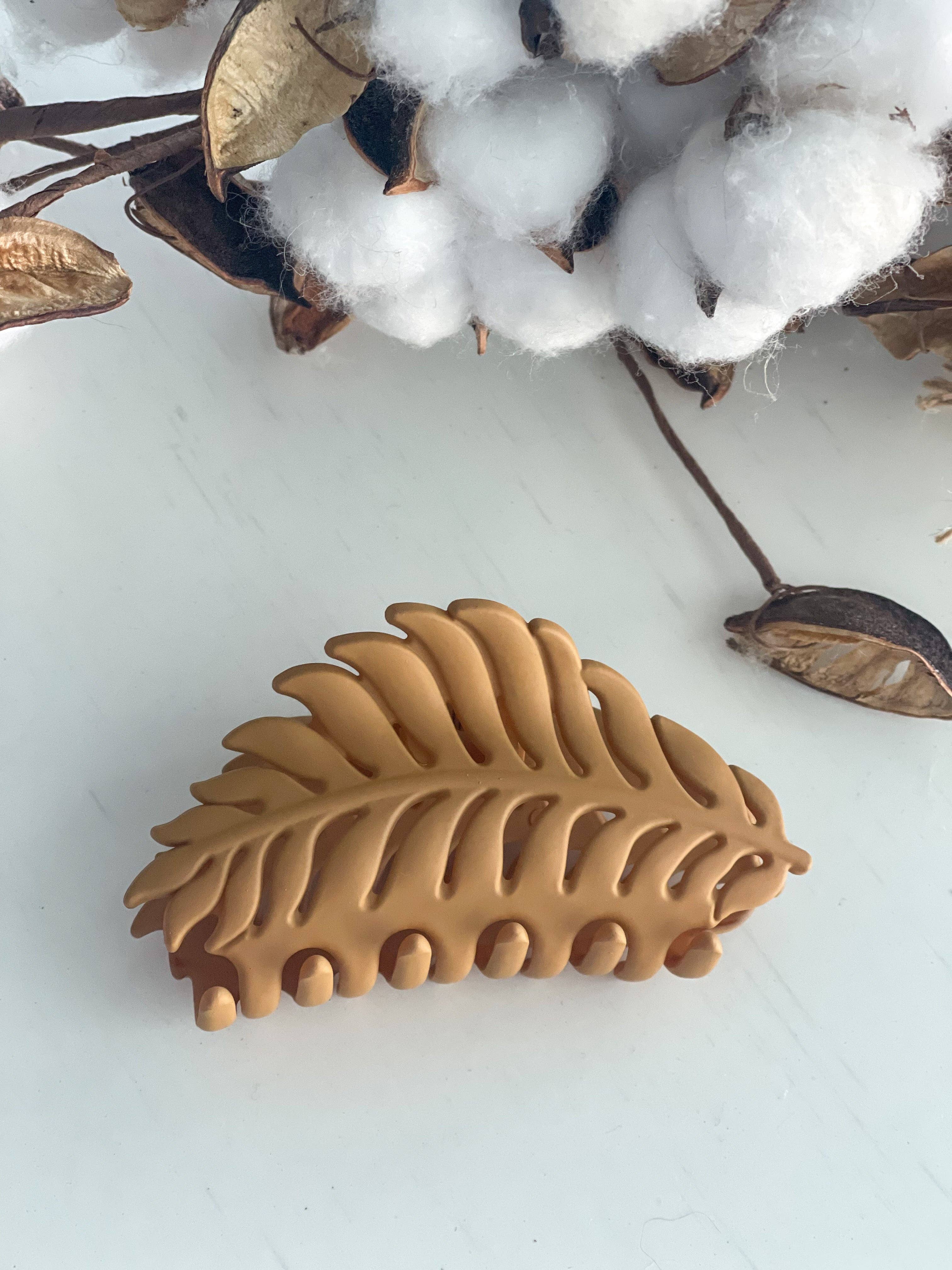 Harris Girls & Co. – Engroshandel Hårspænde - Dame – Leaf Clip „sennep“