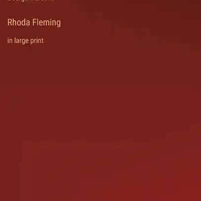 Books by splitShops - Wholesale Classics - Rhoda Fleming: in large print - Hardcover